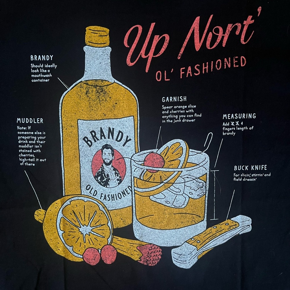 Brandy Ol’ Fashioned Up Nort’ tshirt. New with tags. Size XL - Picture 5 of 8